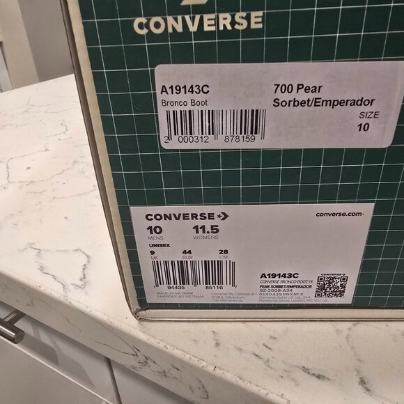 CONVERSE 1908 Bronco Boot GOLF le FLEUR Tyler The Creator A19143C Mens Sz 10 NEW - Picture 12 of 16